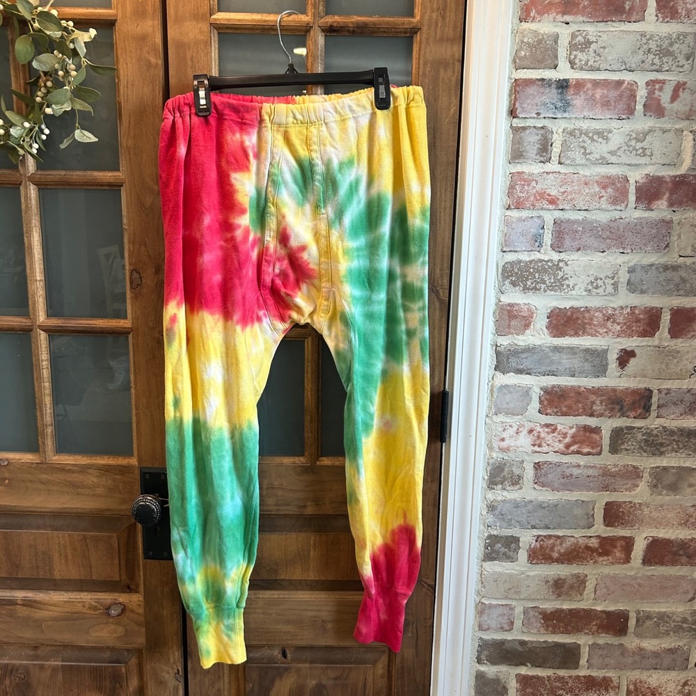Gebr Haux Tie Dye Long Johns Pajama Bottoms Men's German Size‎ 51 (2XL)